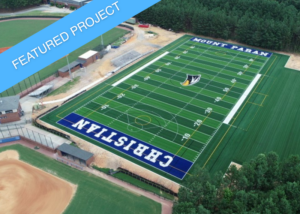 The new multi-use field at Mount Paran Christian School, ready for a variety of student activities.