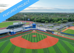 The First Academy baseball field, featuring a full synthetic turf playing surface.