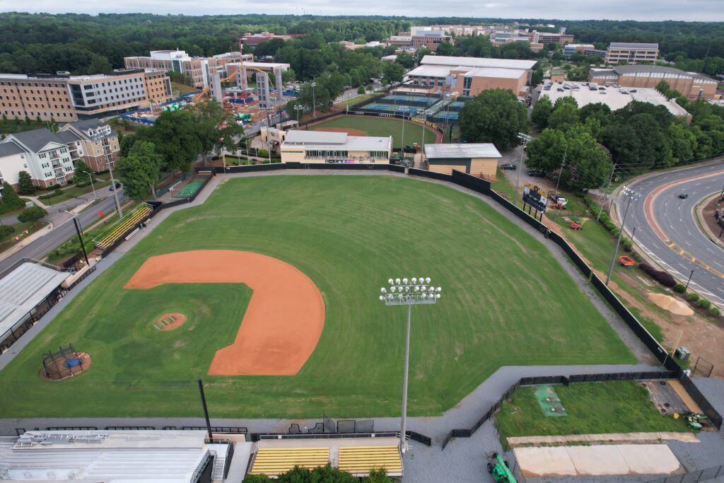 kennesaw state baseball field before synthetic turf transformation