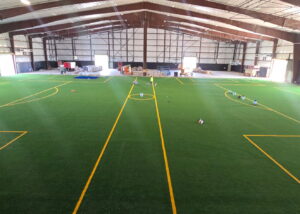 Newly installed Shaw STR field at Southern Pines Indoor Facility by Advanced Sports Group