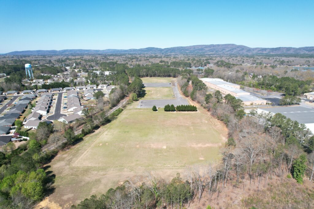 Old surface at Garden Lakes Park Soccer Fields before renovation by Advanced Sports Group