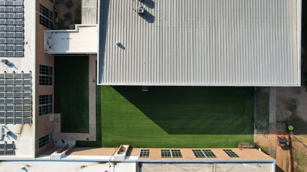 final construction of beacon hill middle school dust bowl
