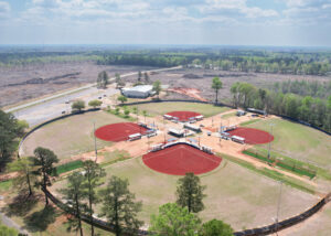 Newly installed Shaw TruHop field at Kaolin Park Baseball Infields by Advanced Sports Group