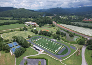 ewly installed Shaw Legion 2.0 field at Rabun Gap-Nacoochee School Football Field by Advanced Sports Group